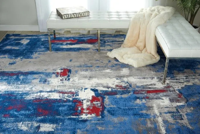 Twilight TWI20 Grey/Blue Rug - Rug & Home