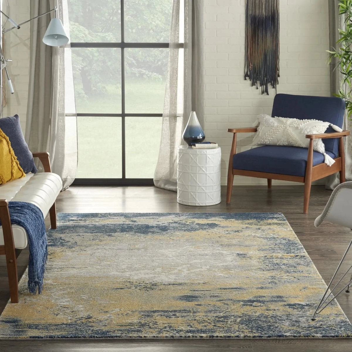 Twilight TWI22 Navy Gold Rug