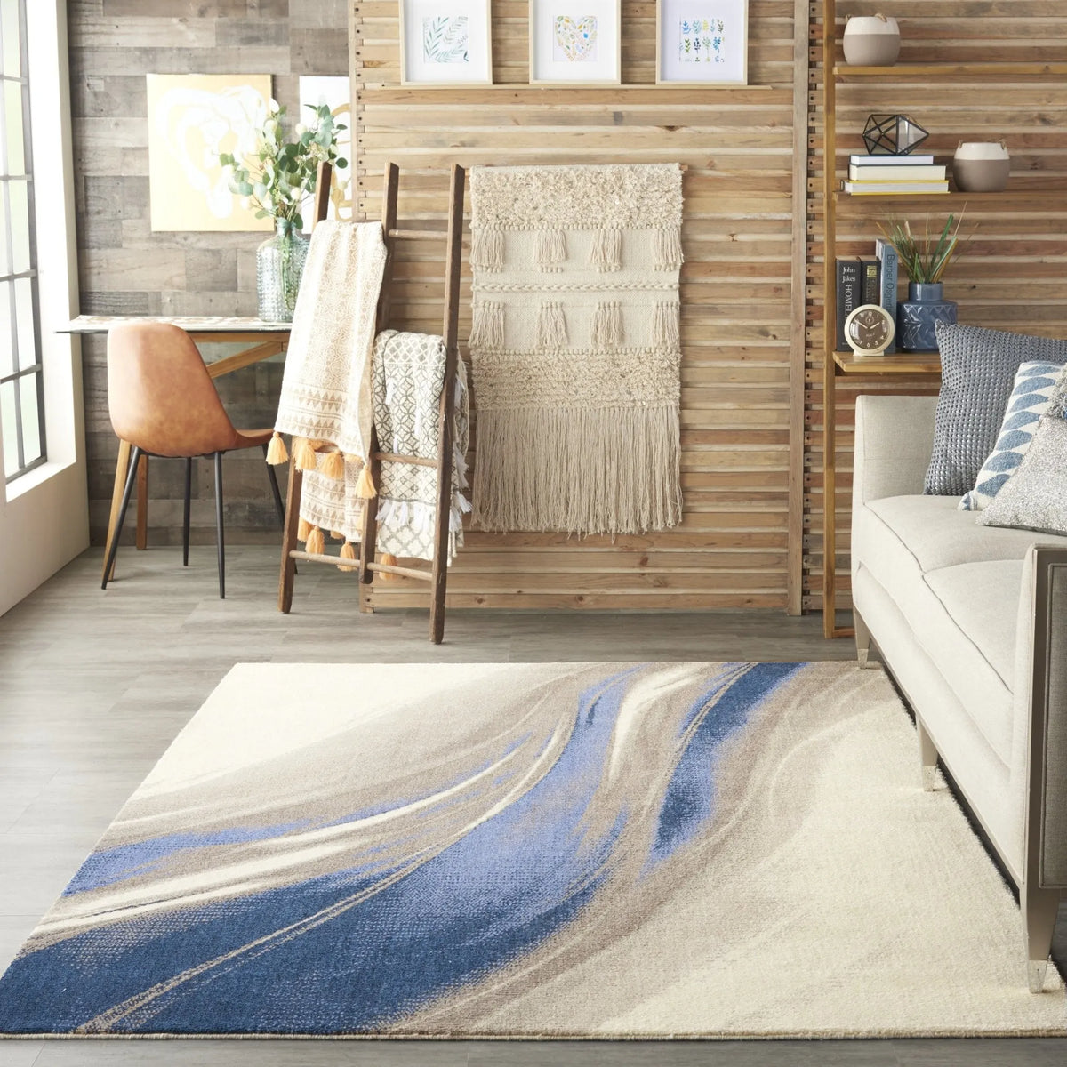Twilight TWI28 Ivory Grey Blue Rug
