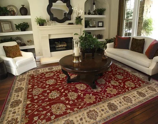 Tybee 733R Red / Beige Rug - Rug & Home