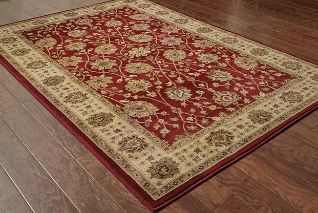 Tybee 733R Red / Beige Rug - Rug & Home