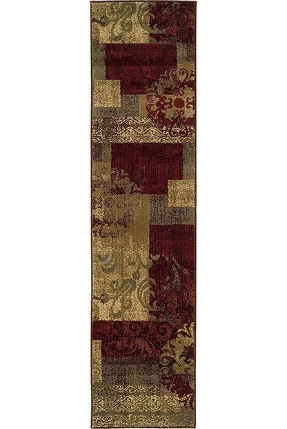 Tybee 851U Green / Red Rug - Rug & Home