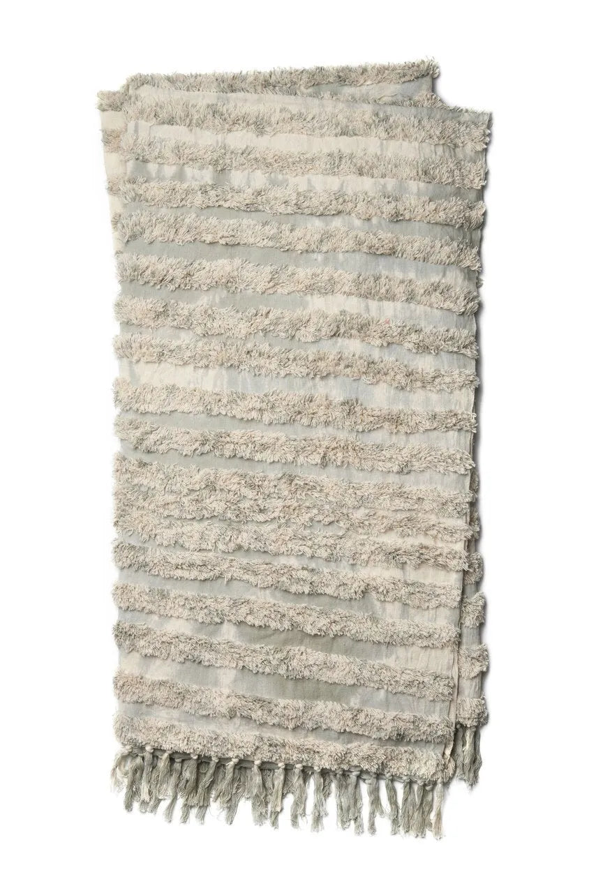 Tyra T0031 Silver Sage Throw Blanket - Rug & Home