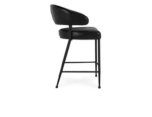 Umbria 26" Counter Stool Jet Black - Rug & Home