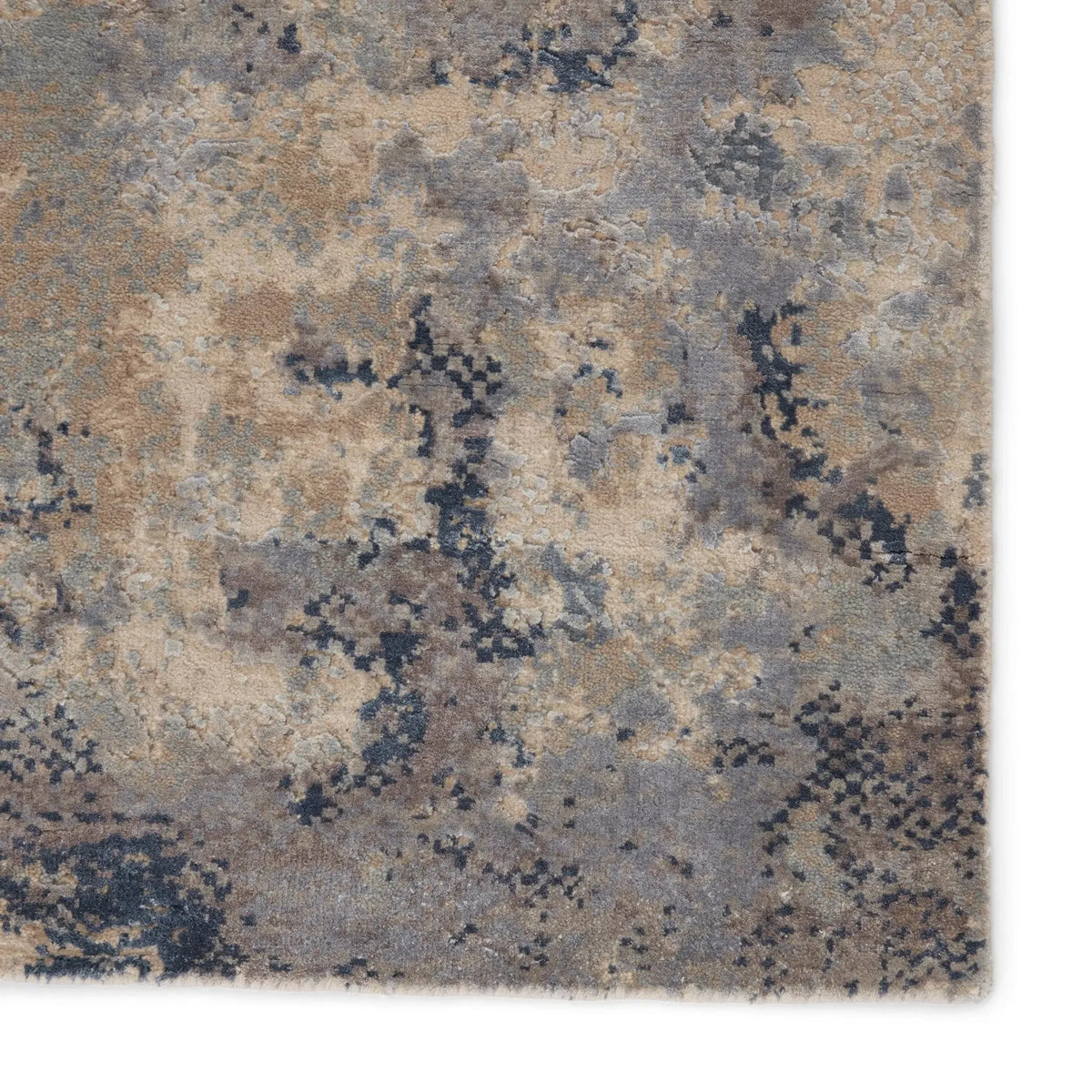 Unstring By Kavi Ubv04 Khamaj Light Gray/Blue Rug