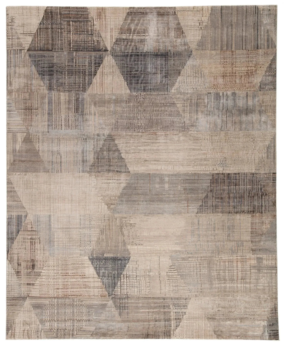 Unstring by Kavi UBV08 Mauzek Gray/Tan Rug
