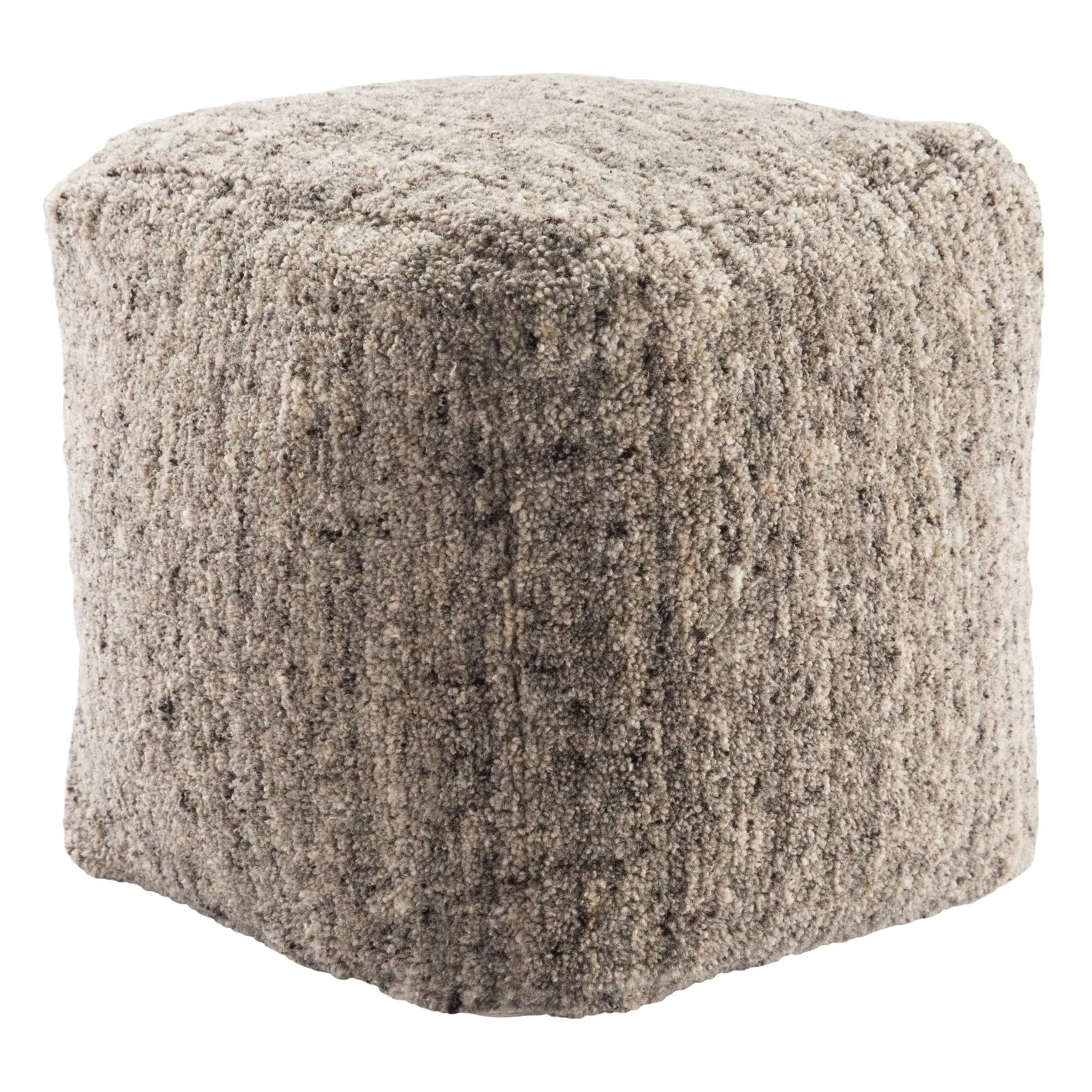 Vagabond Vbd02 Sherwood Gray/Beige Pouf - Rug & Home