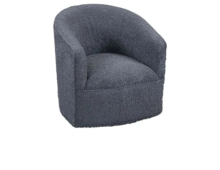 Valencia Swivel Accent Chair Blue - Rug & Home