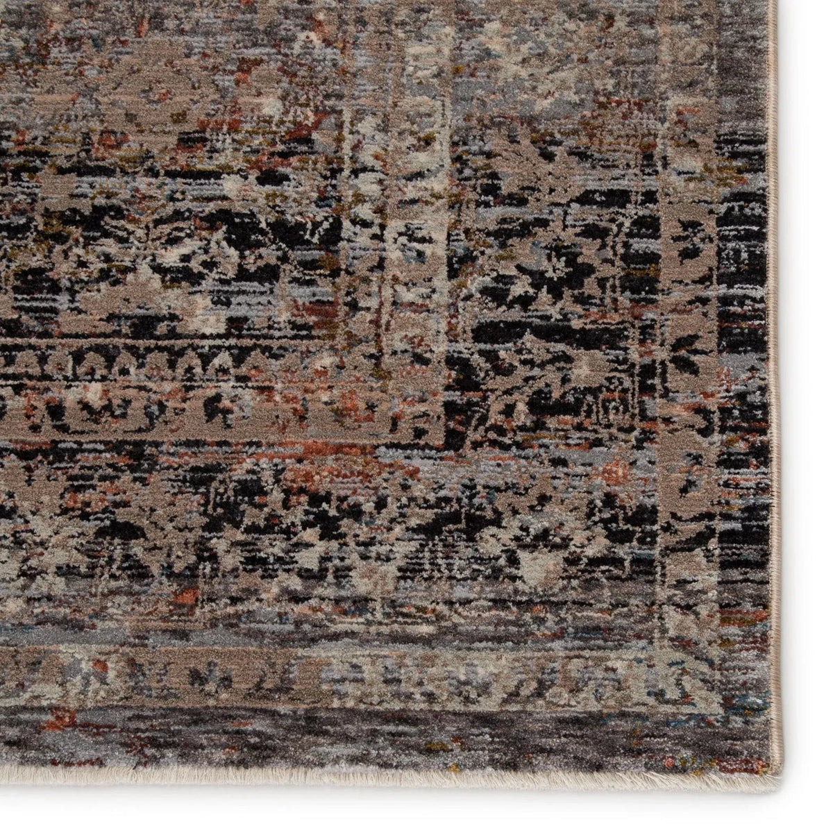 Valentia Vln03 Elio Gray/Black Rug