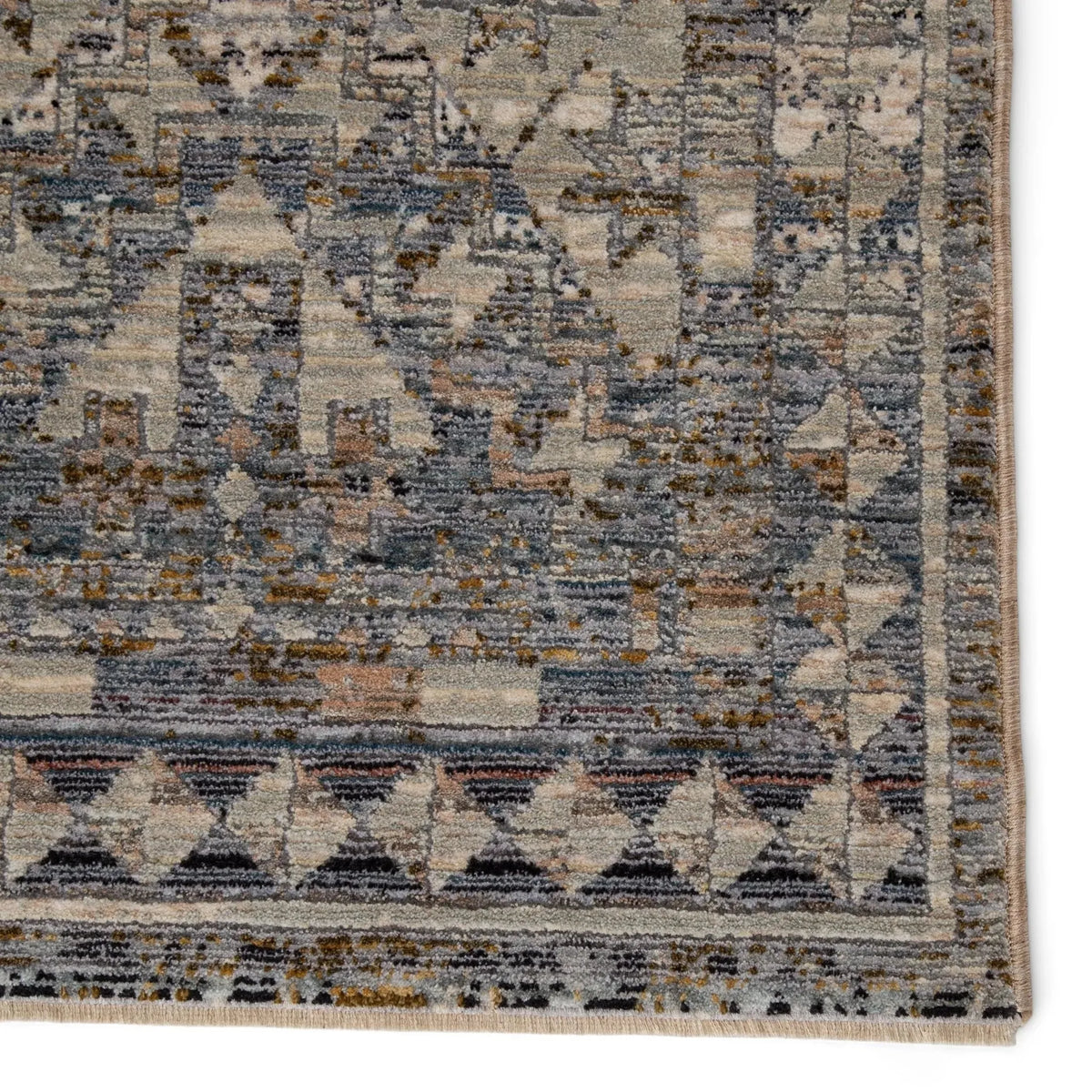 Valentia Vln06 Cashel Gray/Dark Blue Rug