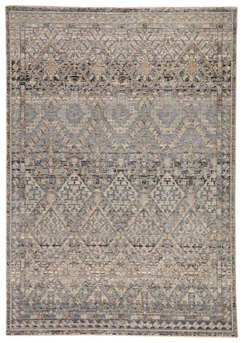 Valentia Vln06 Cashel Gray/Dark Blue Rug