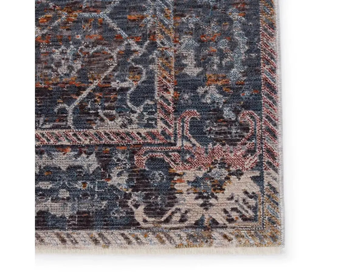 Valentia VLN17 Blue/Maroon Rug - Rug & Home