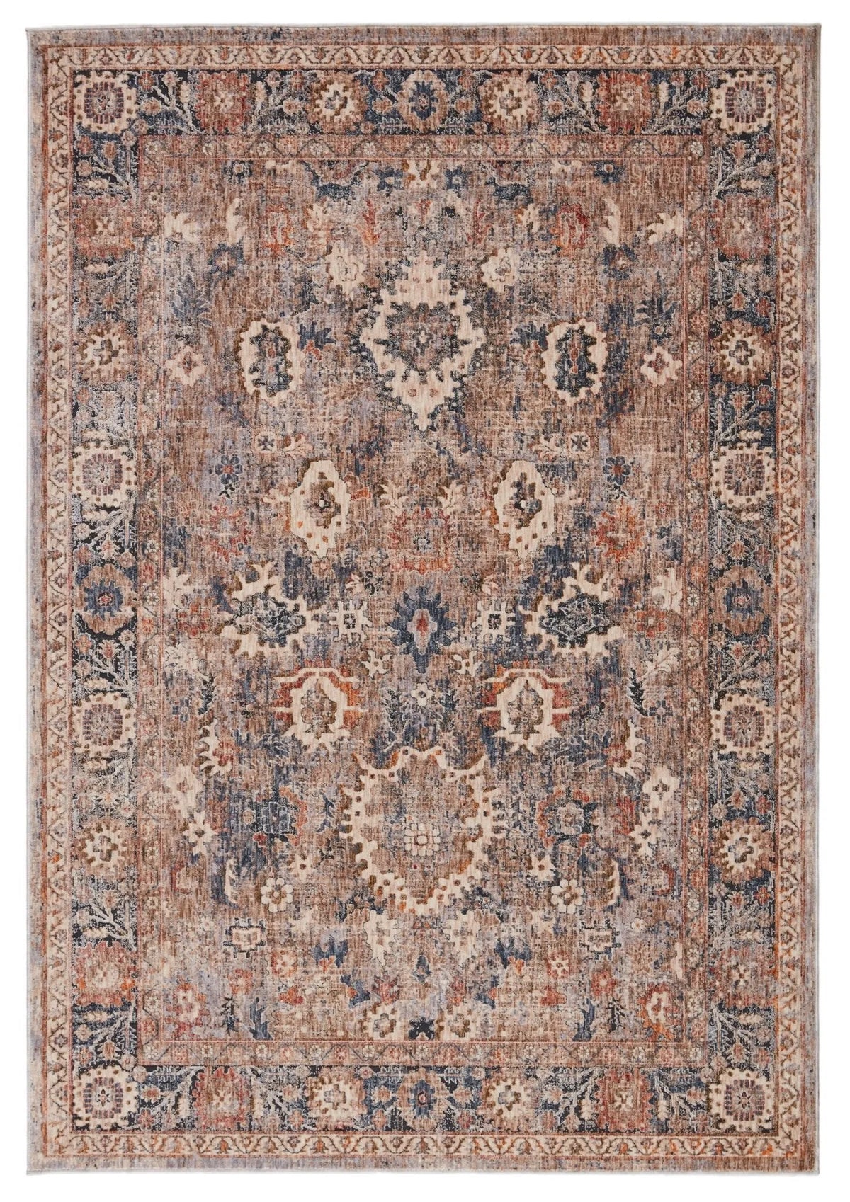 Vanadey Vnd02 Inari Light Taupe/Blue Rug - Rug & Home