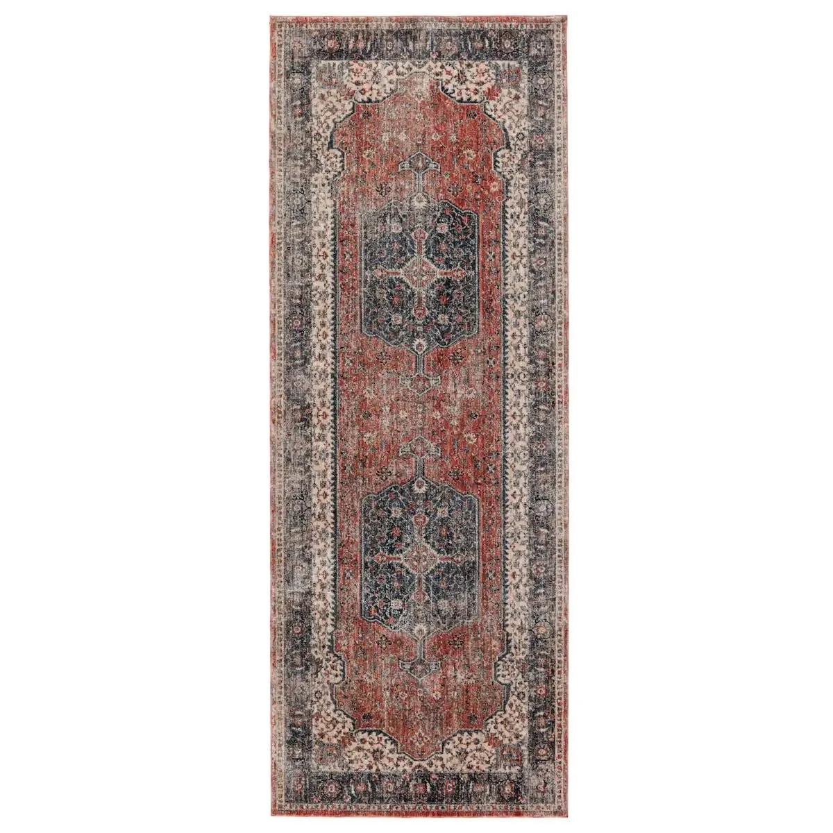 Vanadey VND04 Gray/Red Rug - Rug & Home