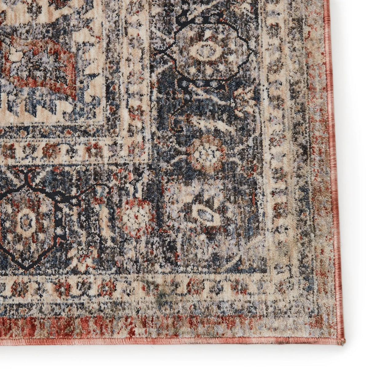 Vanadey Vnd04 Temple Gray/Red Rug - Rug & Home