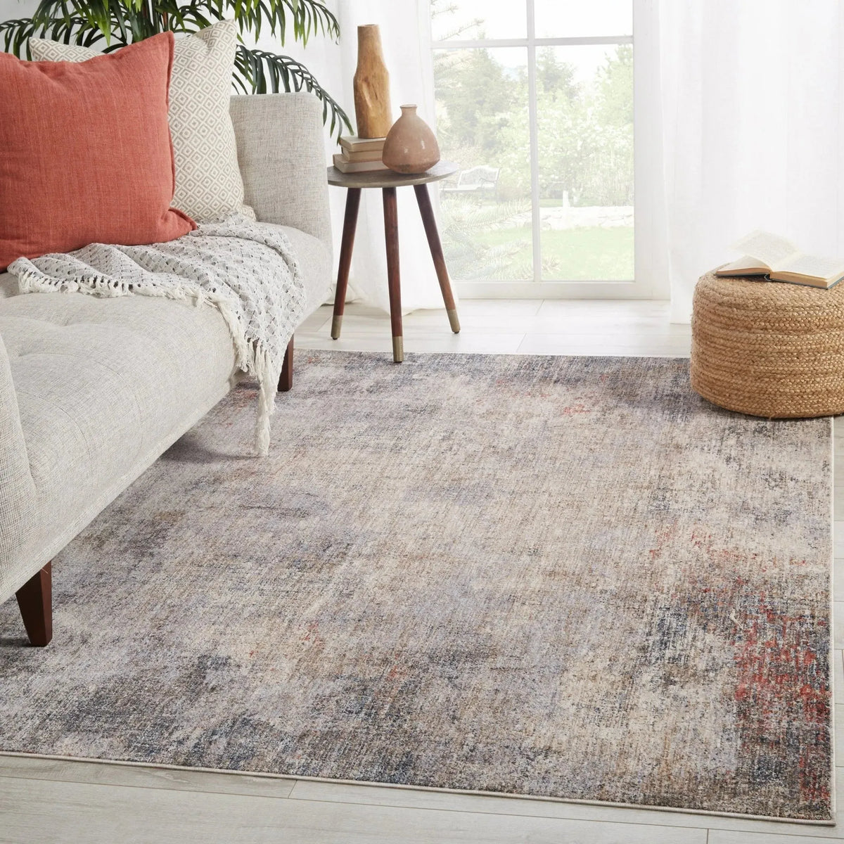 Vanadey Vnd07 Kyson Light Taupe/Blue Rug