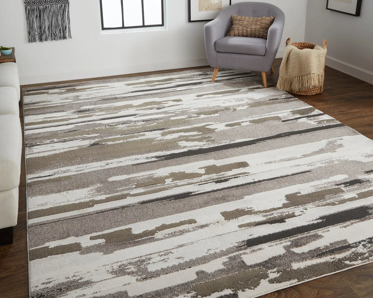 Vancouver VNR39FEF Brown/Ivory Rug - Rug & Home