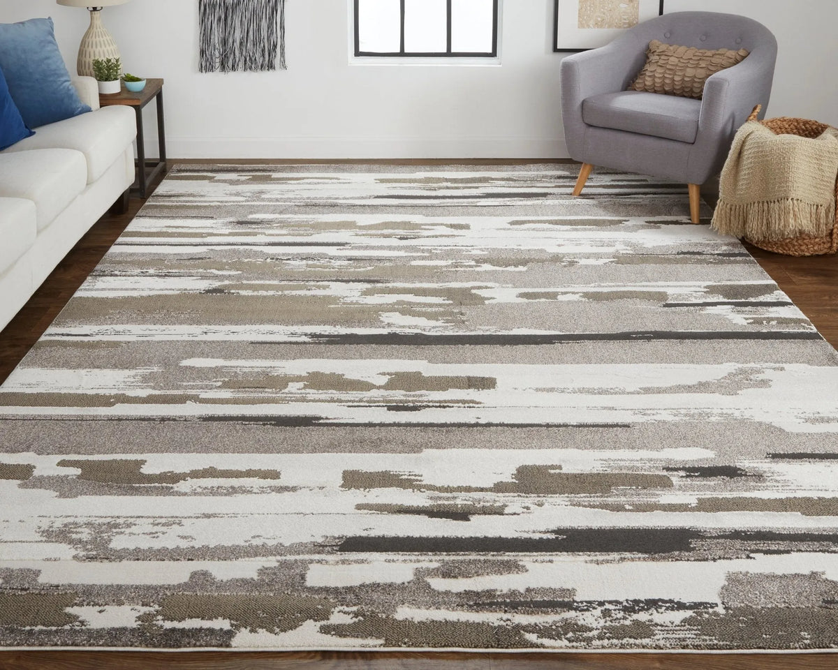 Vancouver VNR39FEF Brown/Ivory Rug - Rug & Home