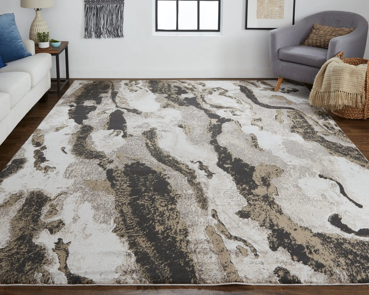 Vancouver VNR39FGF Ivory/Brown Rug - Rug & Home