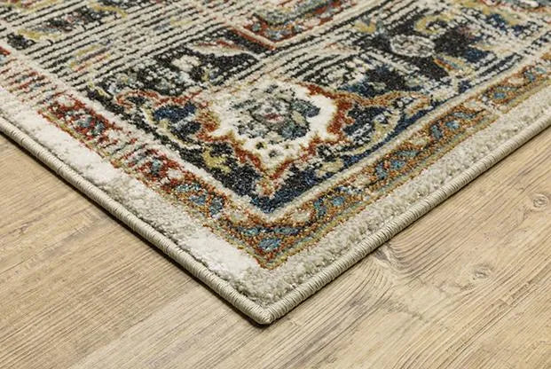 Venice 054X8 Beige/Blue Rug - Rug & Home