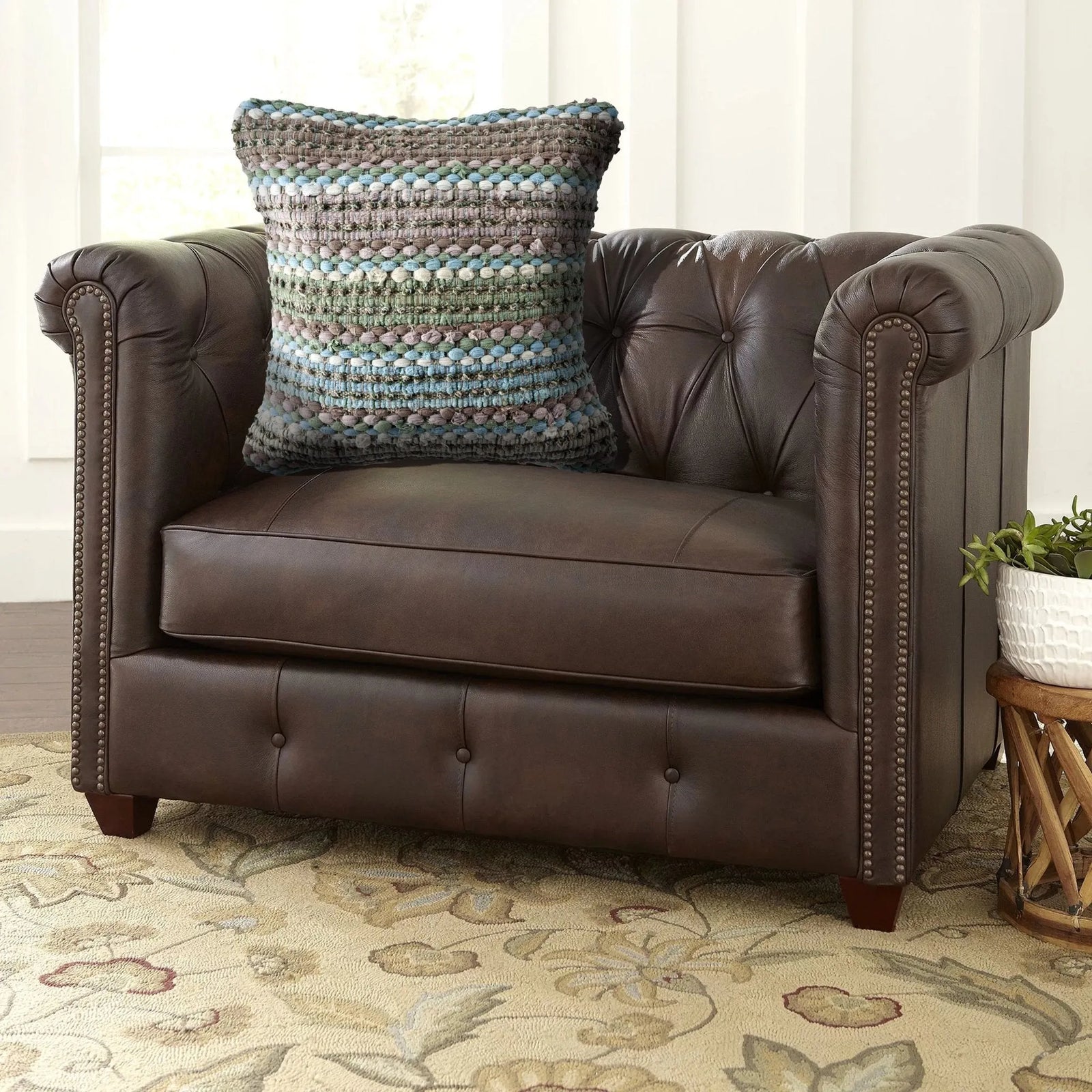 Verdant Weave LR07356 Throw Pillow - Rug & Home