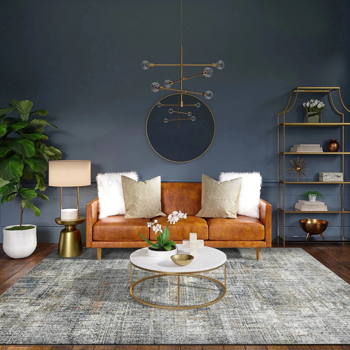 Vermont VRM-5 Grey/Orange Rug