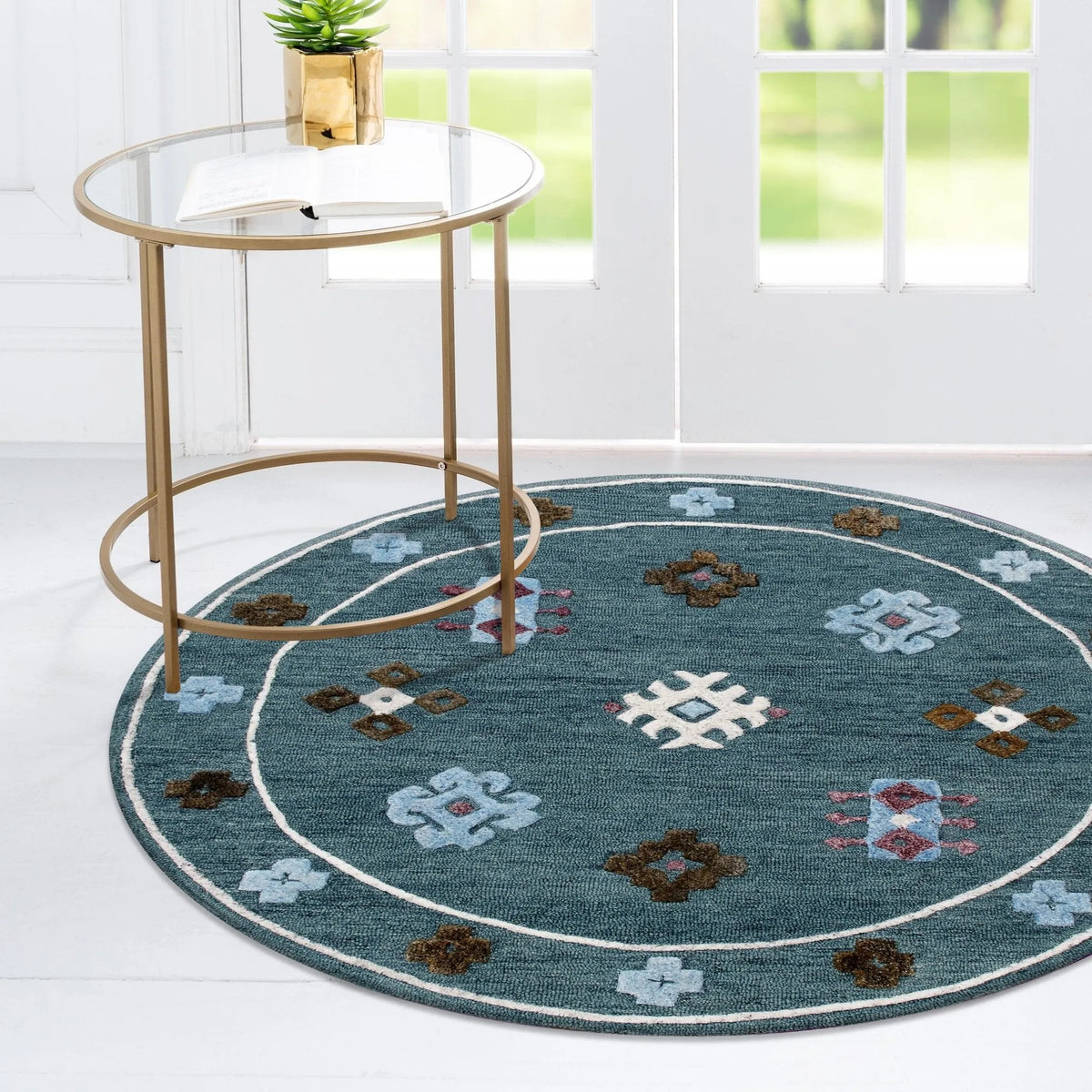 Vibrance Lr03562 Blue/Multi Rug - Rug & Home