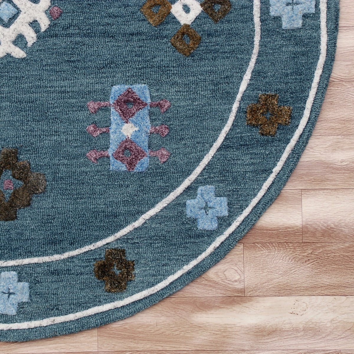 Vibrance Lr03562 Blue/Multi Rug - Rug & Home