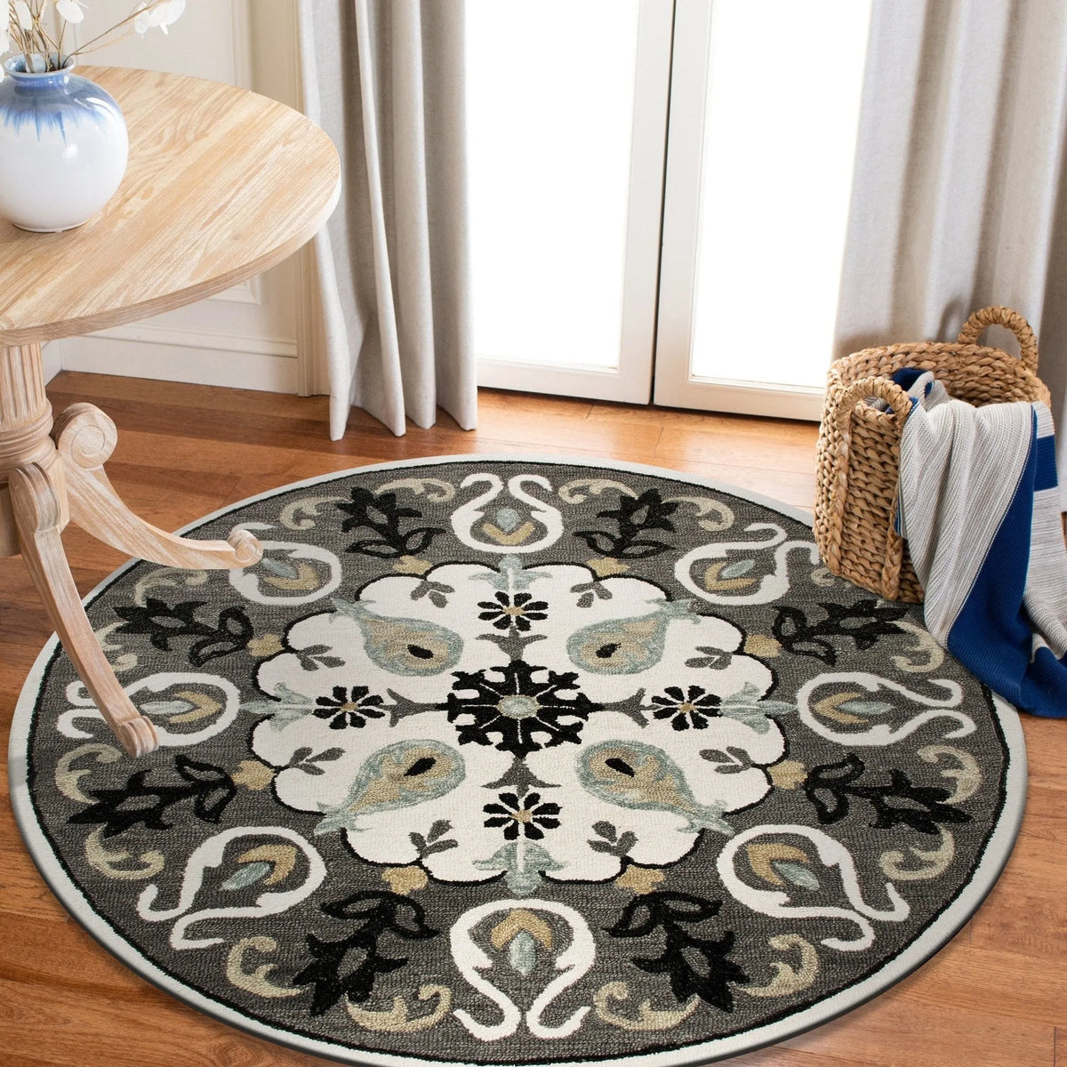 Vibrance Lr03566 Gray/White/Black Rug - Rug & Home