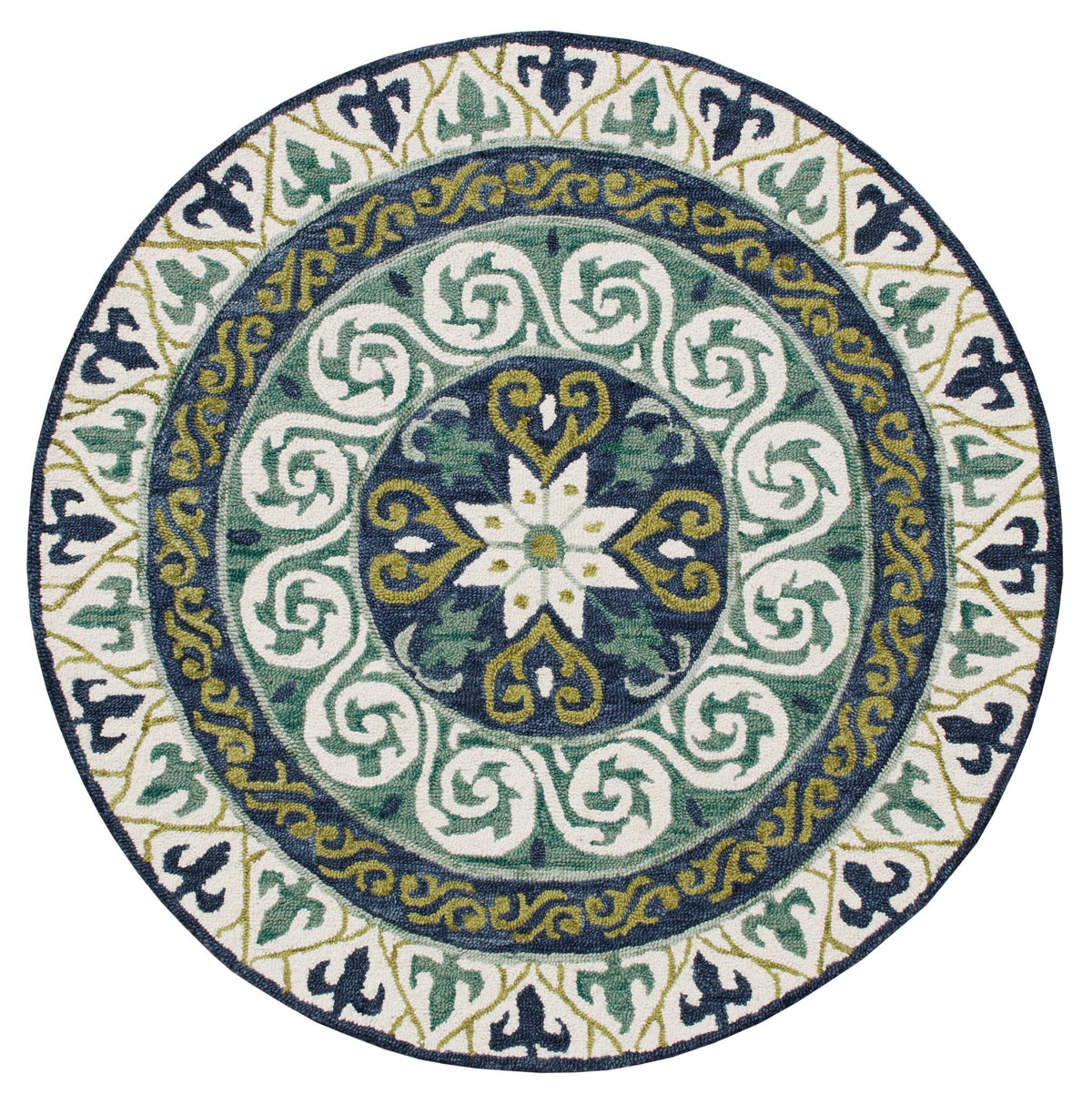 Vibrance Lr03567 Blue/Green/Ivory Rug - Rug & Home