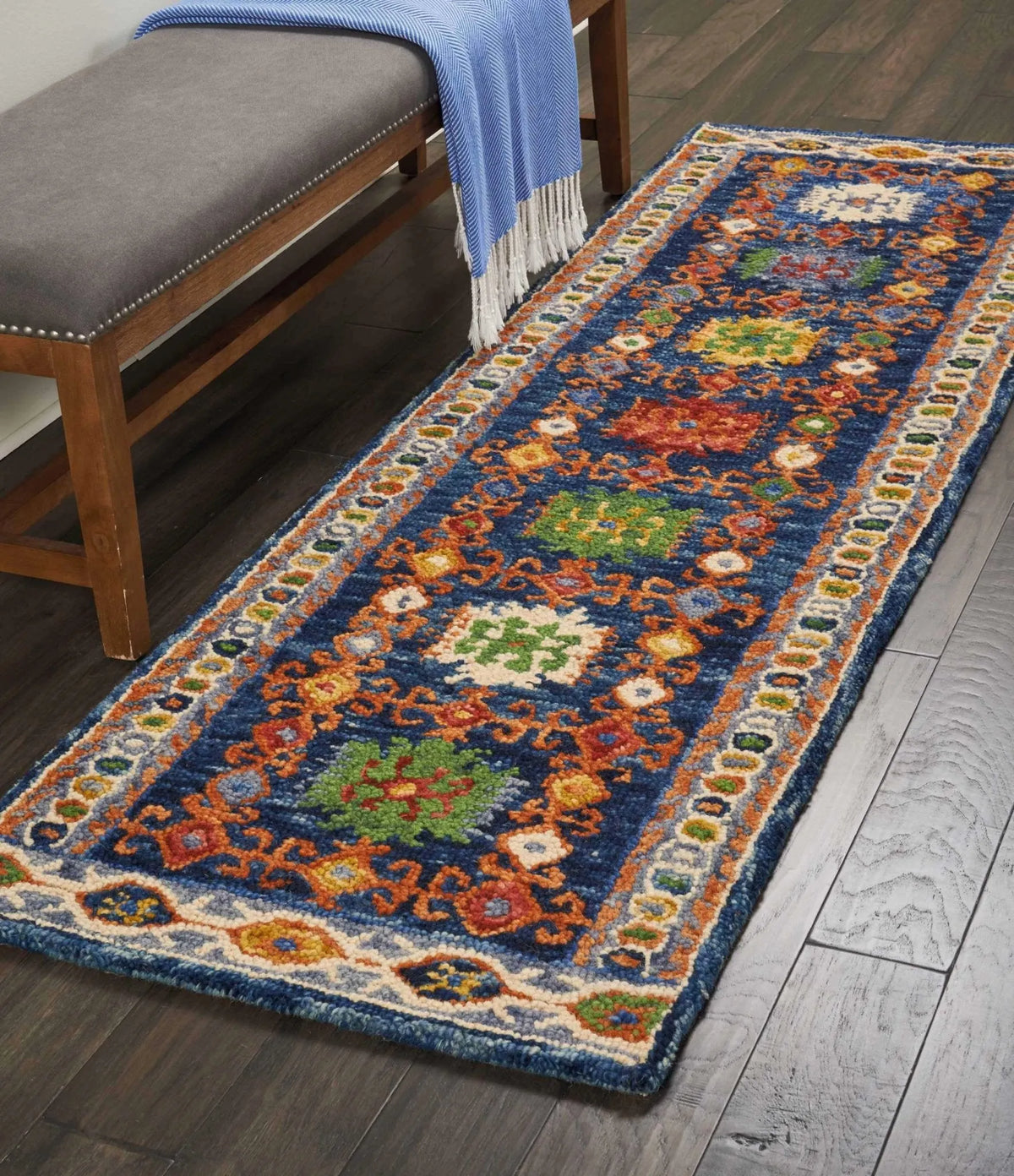 Vibrant VIB09 Navy Rug - Rug & Home