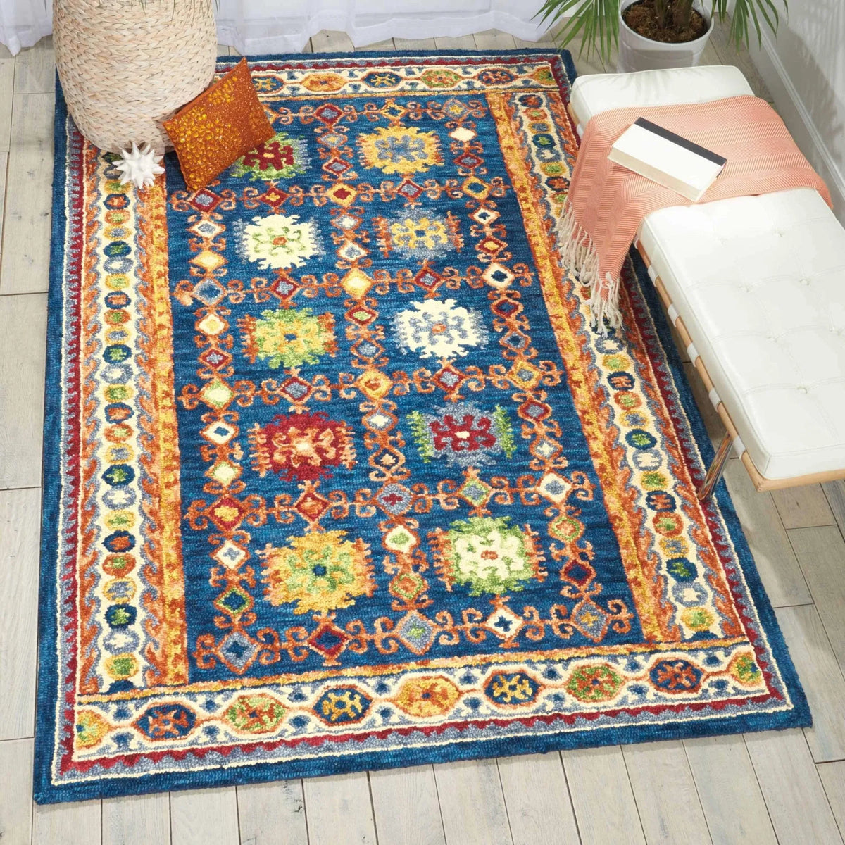 Vibrant VIB09 Navy Rug - Rug & Home