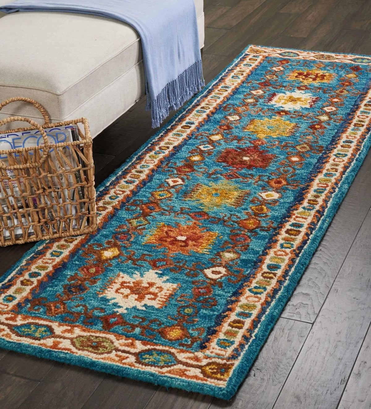 Vibrant VIB09 Teal Rug - Rug & Home