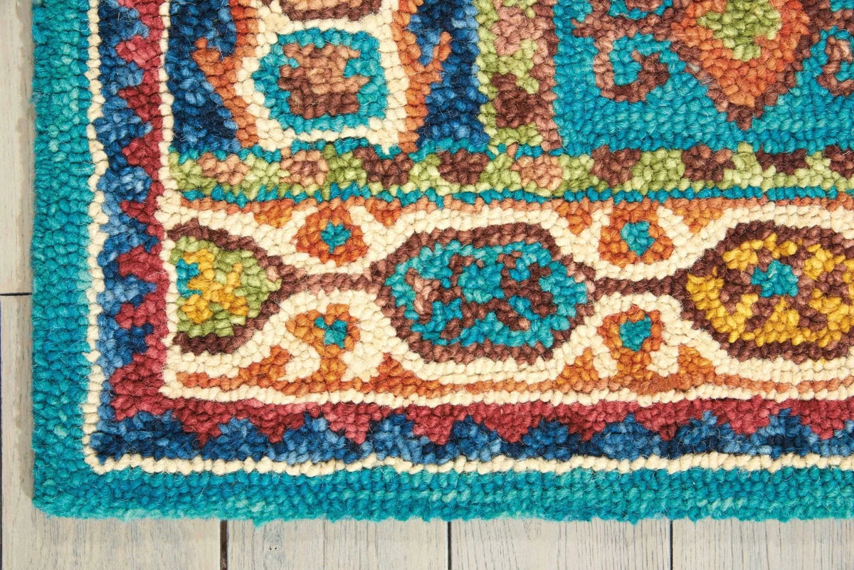 Vibrant VIB09 Teal Rug - Rug & Home