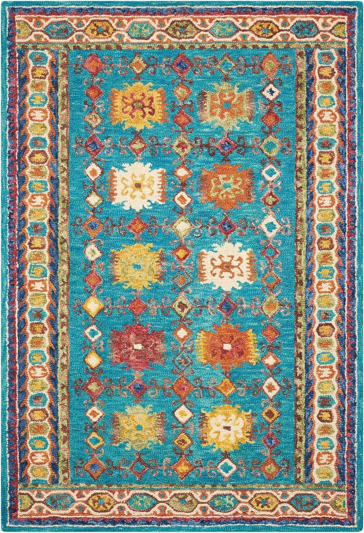 Vibrant VIB09 Teal Rug - Rug & Home