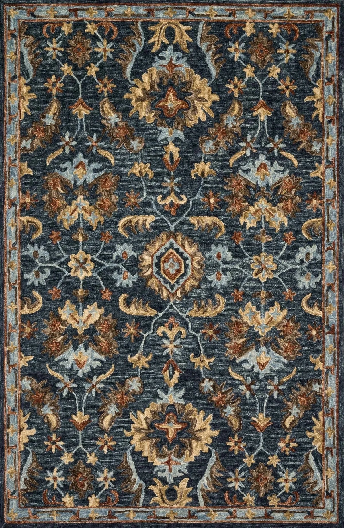 Victoria VK 14 Denim / Multi Rug - Rug & Home