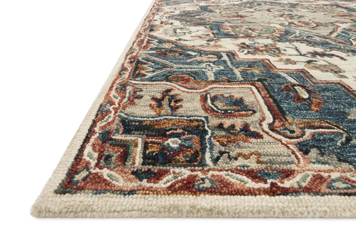 Victoria VK 16 Blue Red Rug - Rug & Home