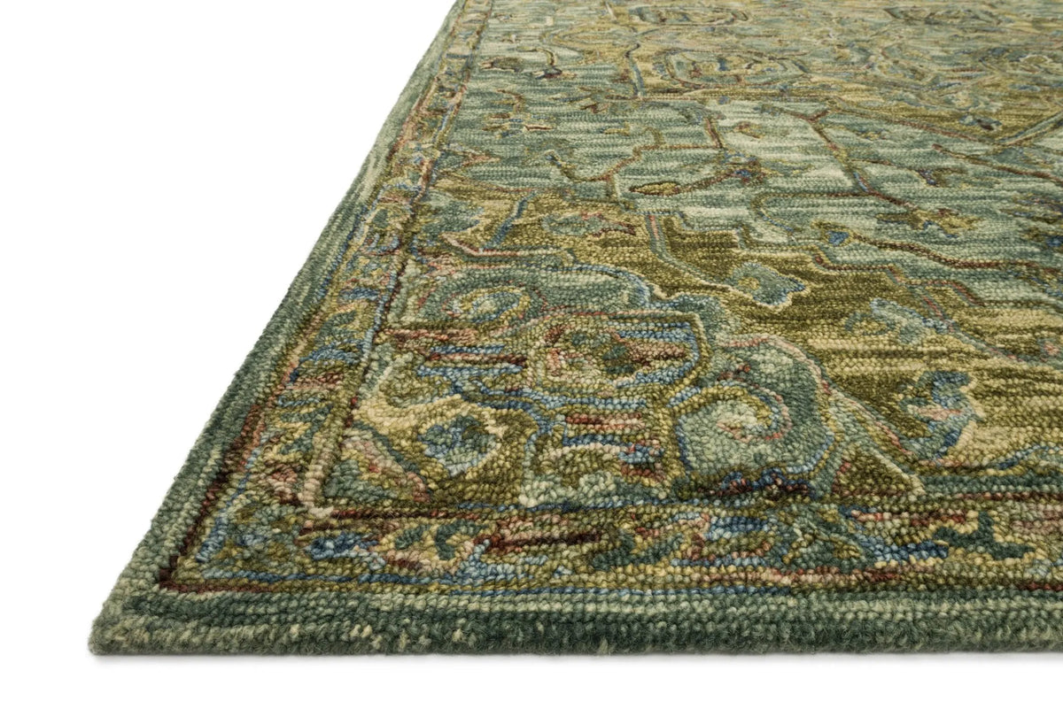 Victoria VK 20 Dark Green / Tobacco Rug - Rug & Home