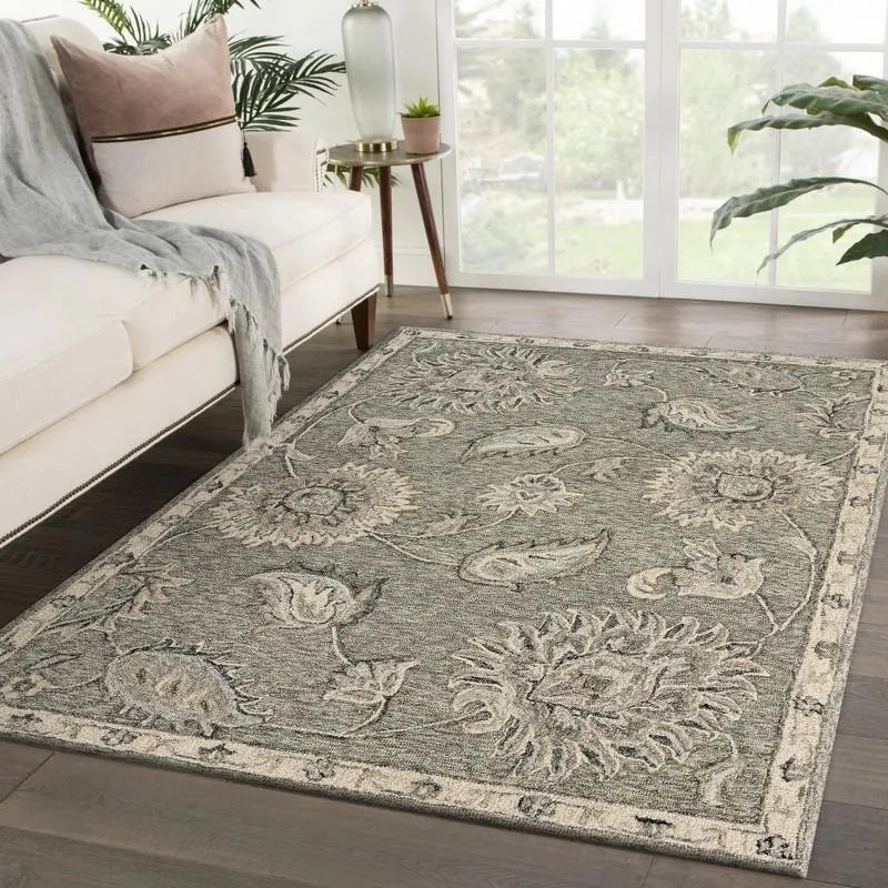 Victorian Lr081583 Gray/Blue Rug - Rug & Home