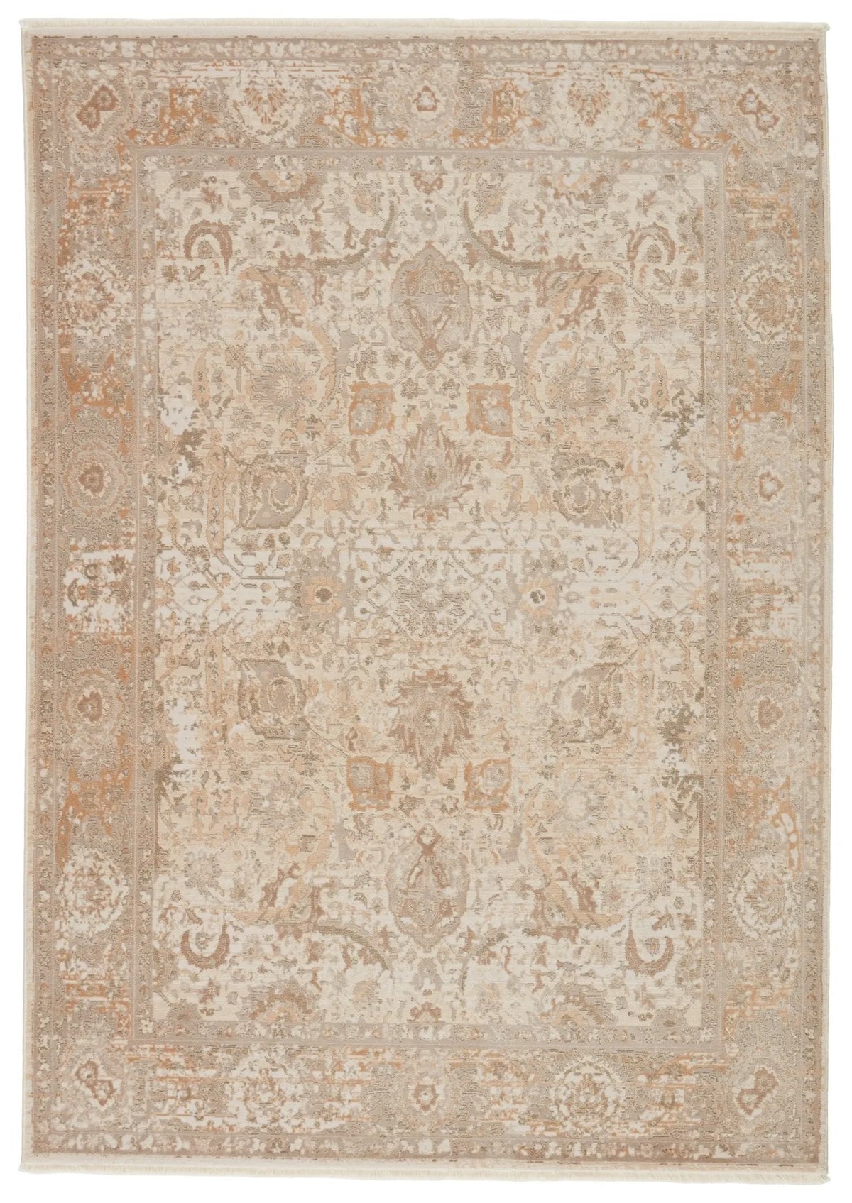 Vienne Vne04 Baptiste Taupe/Cream Rug - Rug & Home