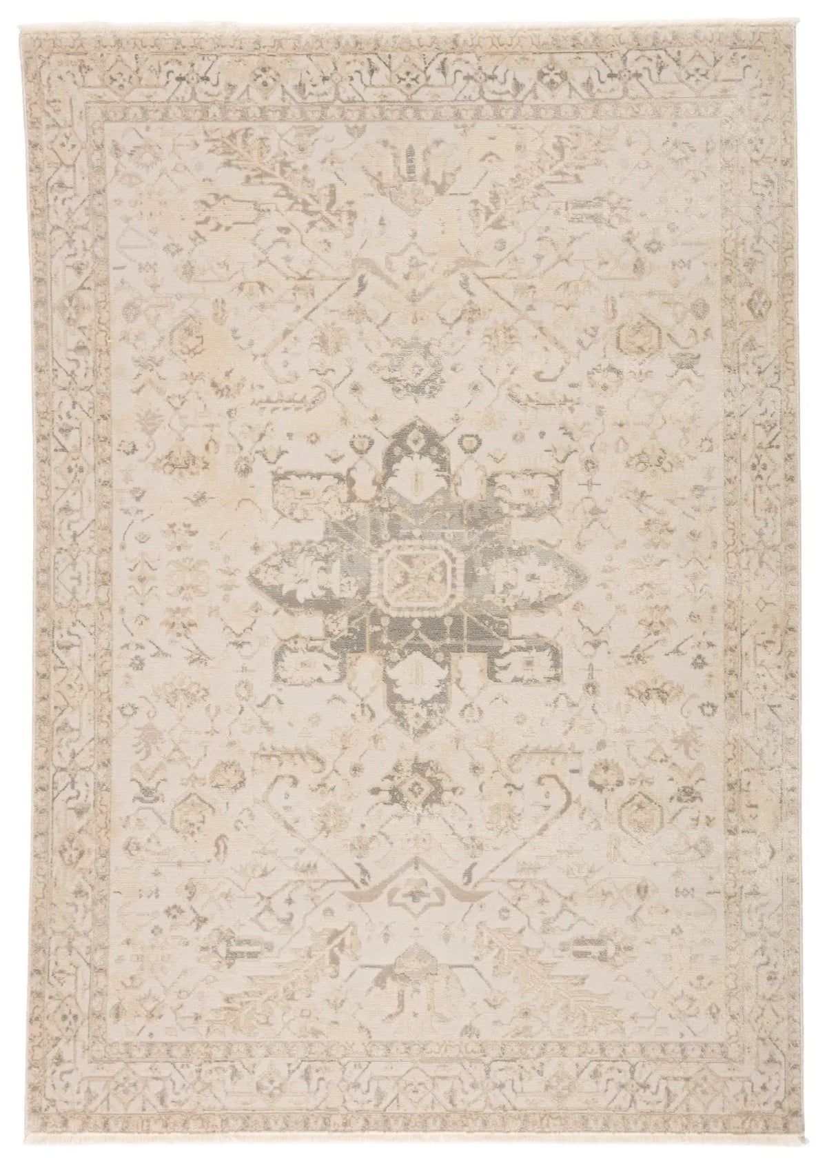 Vienne Vne06 Lucien Cream/Light Gray Rug