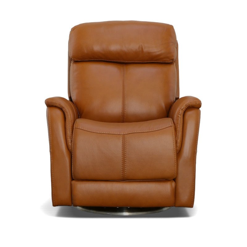 View Swivel Power Recliner with Power Headrest and Lumbar - Rug & Home