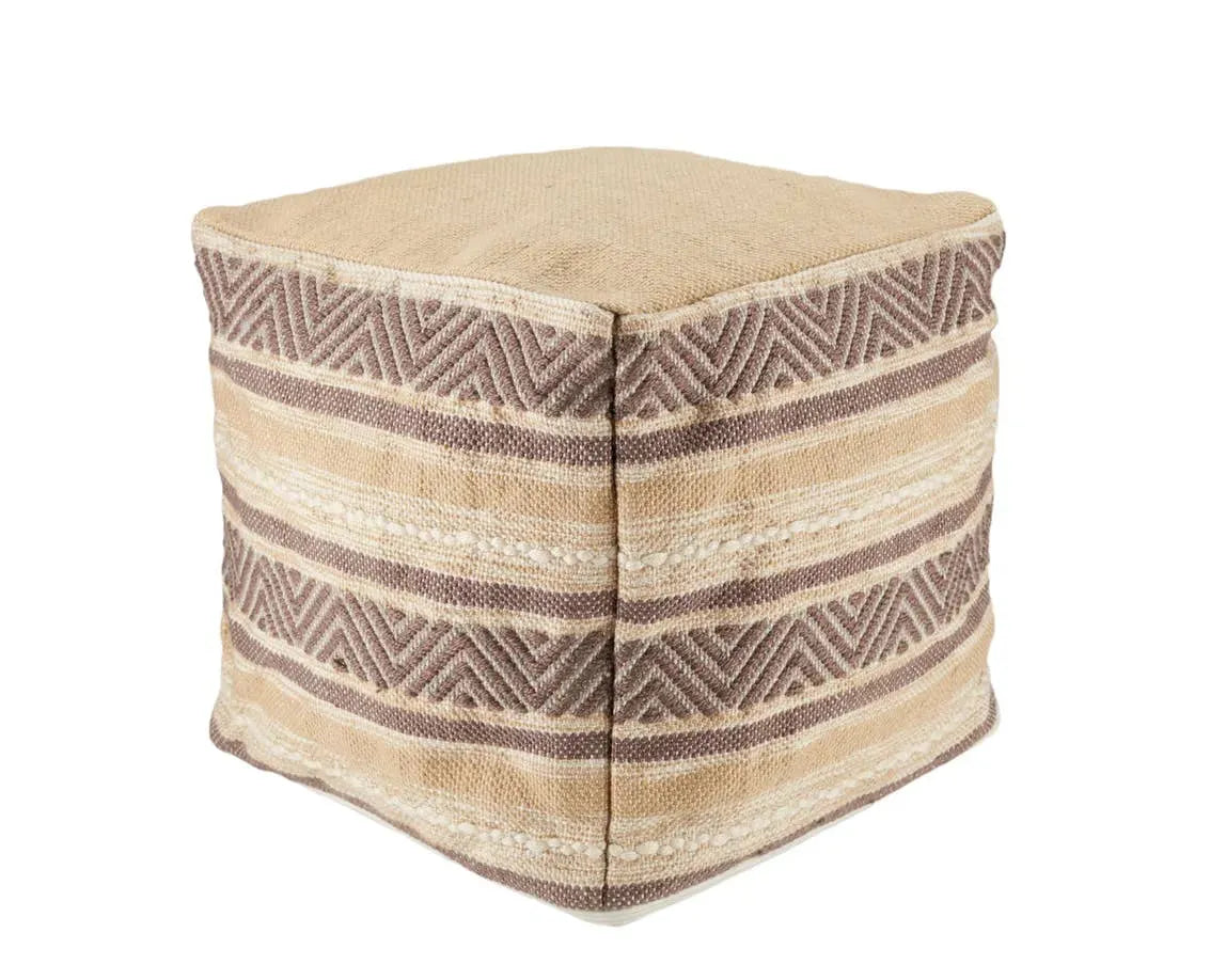 Vilano VLA01 Beige/Grey Pouf