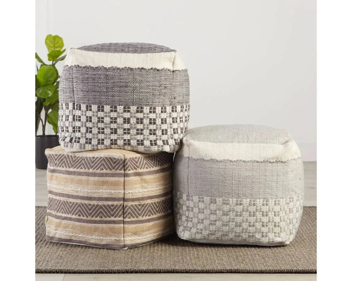 Vilano VLA03 Grey/Cream Pouf