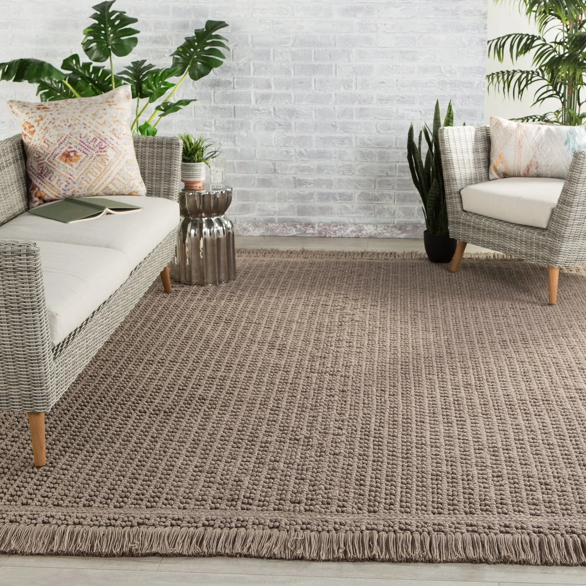 Villa Vil02 Soleil Dark Taupe Rug - Rug & Home