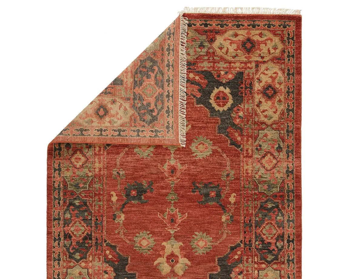 Village By Artemis VBA02 Azra Red / Black Rug - Rug & Home