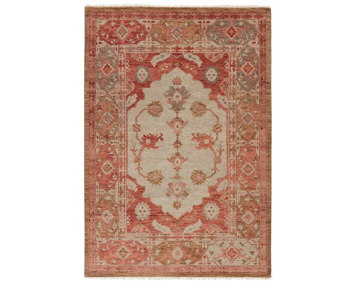 Village By Artemis VBA04 Azra Red / Tan Rug - Rug & Home