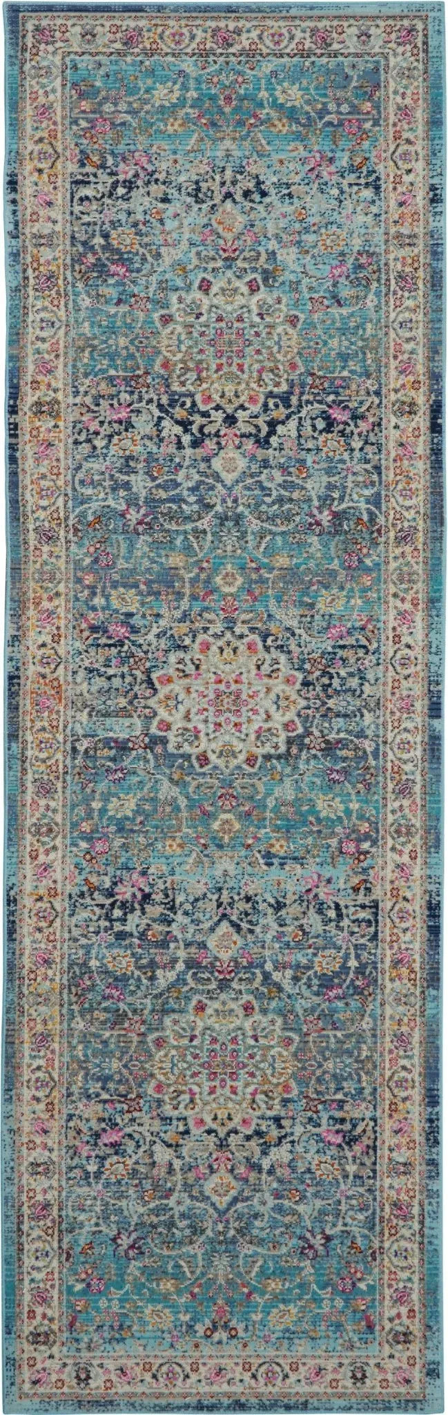 Vintage Kashan VKA01 Blue Rug