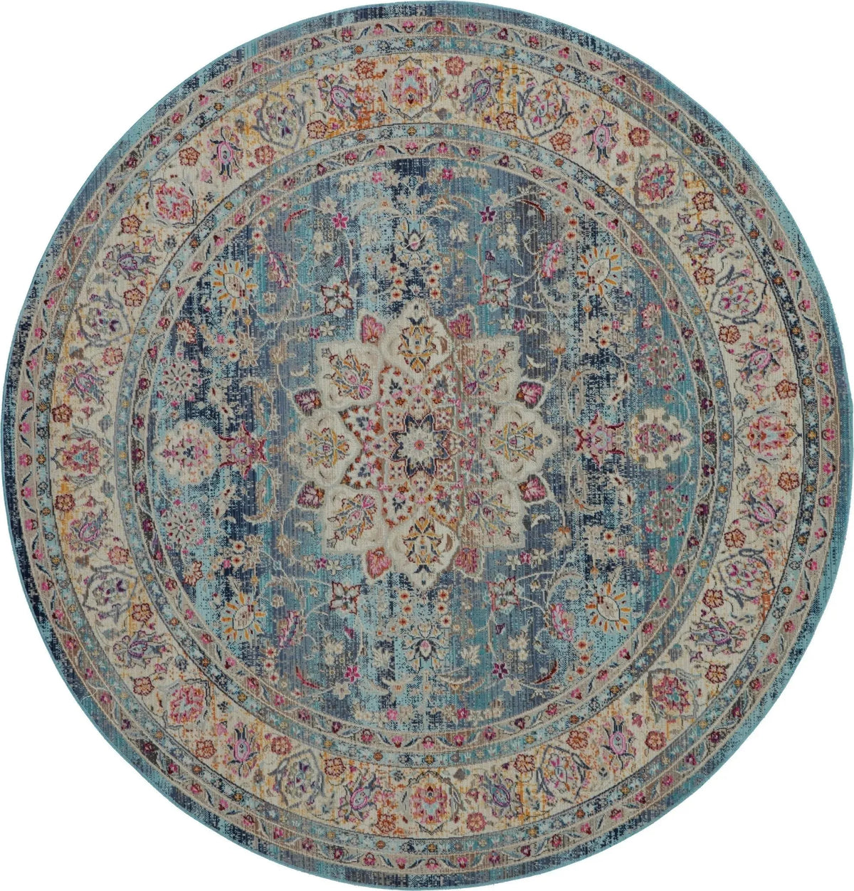 Vintage Kashan VKA01 Blue Rug