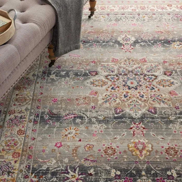 Vintage Kashan VKA01 Grey Rug